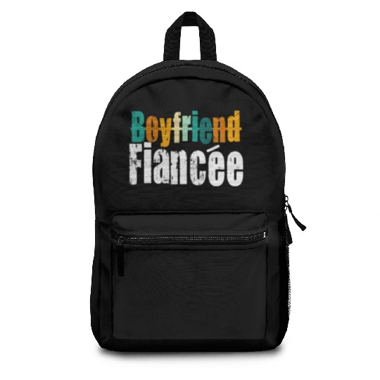 Couple Engagement Engaged Men Funny Fiancee Backpacks