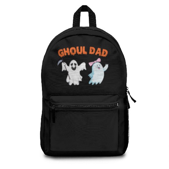Ghoul Dad Ghost Funny Halloween Costume Backpacks
