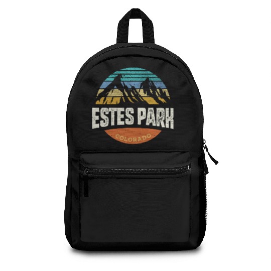 Estes Park Colorado Vintage Mountain Buffalo Backpacks