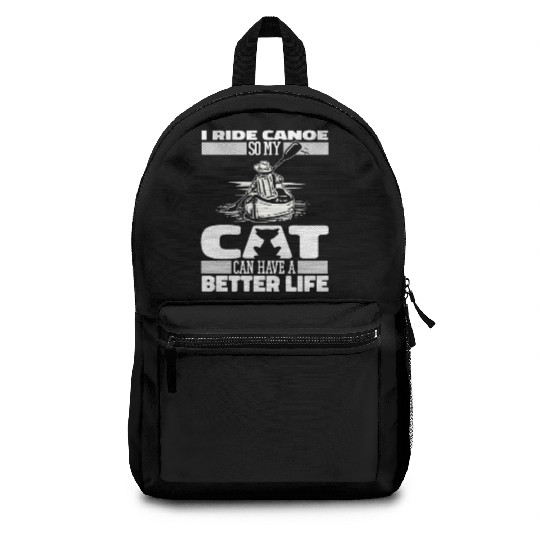 Canoe Canoeing Canoeist Cat Backpacks
