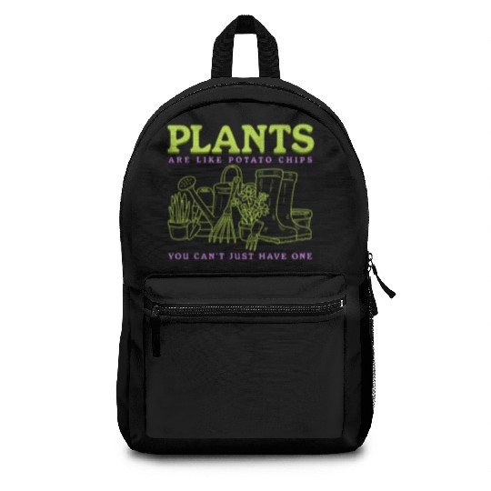Gardener Gardening Plants Are Like Backpacks