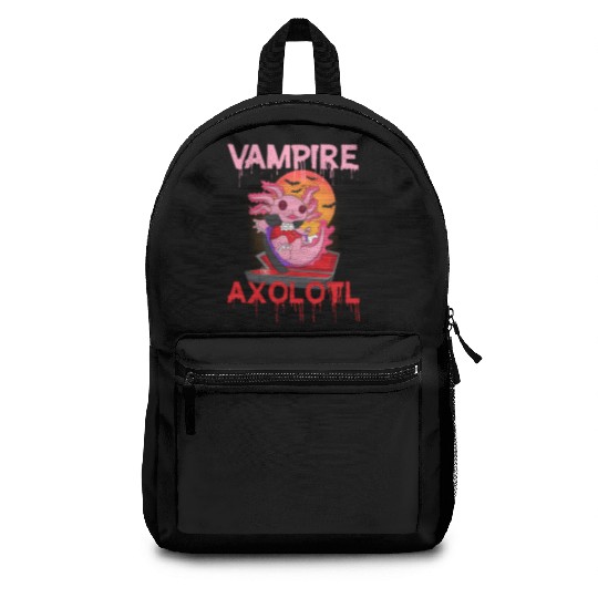 Vampire Axolotl Backpacks