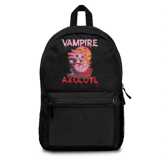 Vampire Axolotl Backpacks