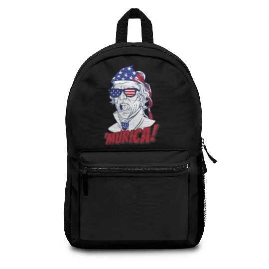 Patriotic Alexander Hamilton Usa Flag Murica Backpacks