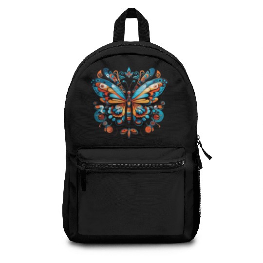 Aztec Butterfly Rainbow Butterfly Women’s Backpacks