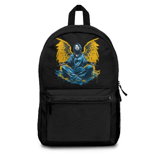 Woman with Angel Wings Angel Esoteric Wings Backpacks