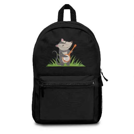 Possum Guitar Kids Cute Backpacks