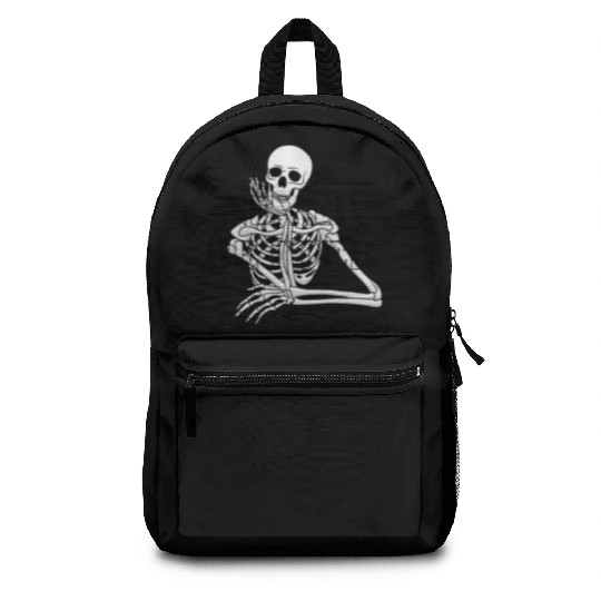 Never Better Skeleton sticker & Backpacks