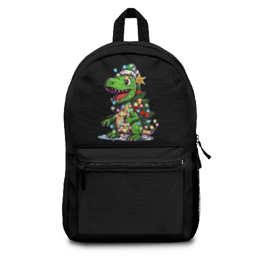 Dinosaur Christmas Pajama, Christmas Tree Kids Cos Backpacks