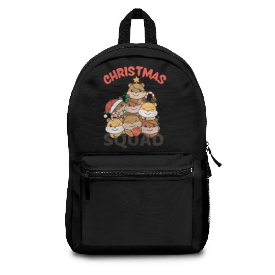 Hamster Christmas Tree Christmas Squad Hamster Backpacks