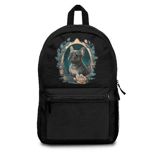 French Bulldog |Aloha Ukulele Hawaii Guitar Funny Backpacks