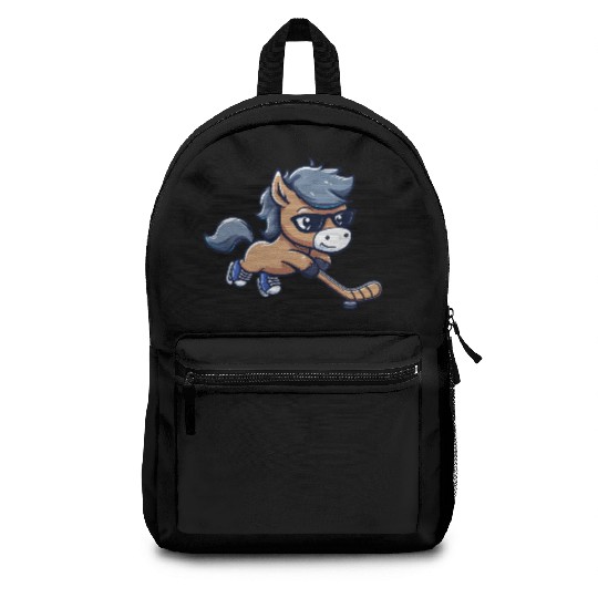Hockey Horse: Elegance Meets Speed! Backpacks