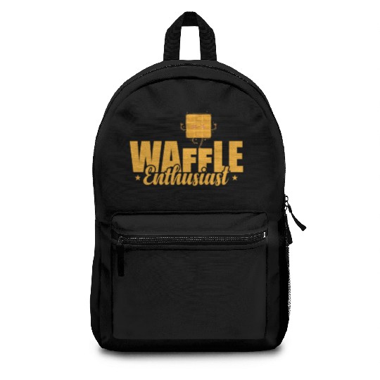 Waffle Enthusiast Snack Pastry Baker Backpacks