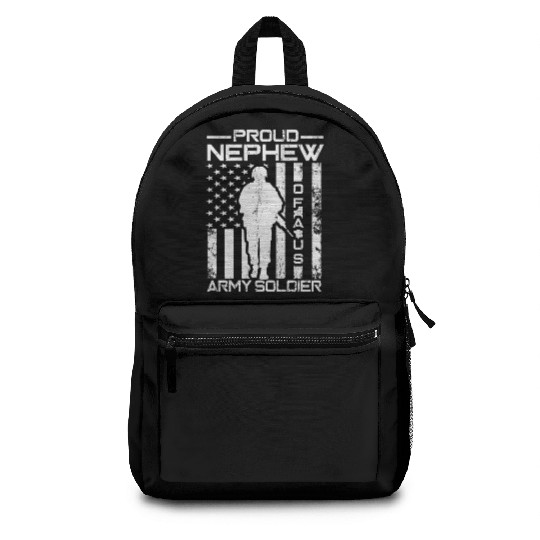 Proud Nephew Of A US Army Soldier Backpacks