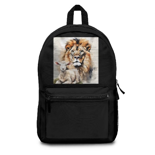 Lion and Lamb Christian Apparel Backpacks