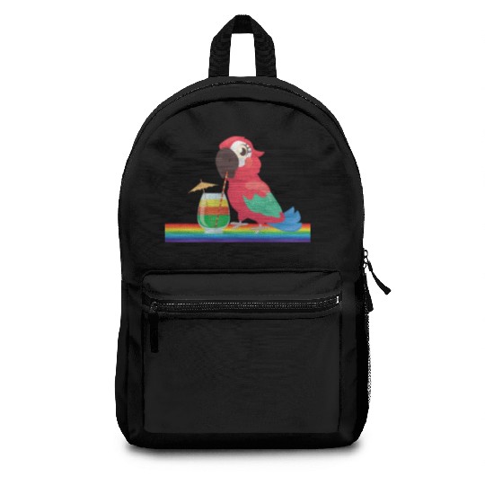 parrot bird of jimmy buffett Backpacks