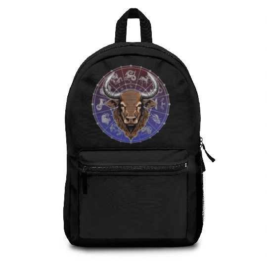 Taurus Zodiac star sign horoscope Astrology Backpacks