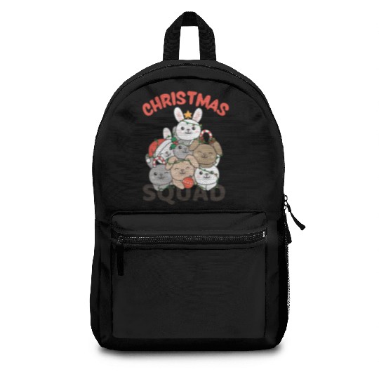 Bunny Christmas Tree Christmas Squad Bunnies Backpacks