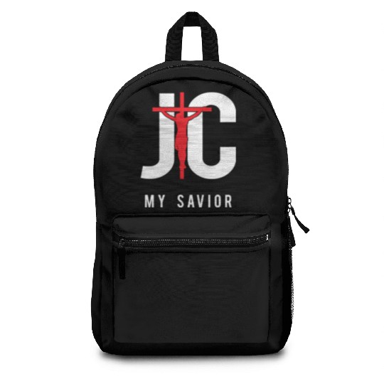 JC Jesus Christ My Savior Love Jesus Christian Backpacks
