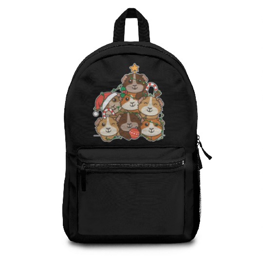 Guinea Pig Christmas Tree Funny Animal Backpacks