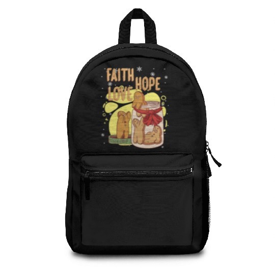 Faith Hope Love Religious Christmas Costume Backpacks