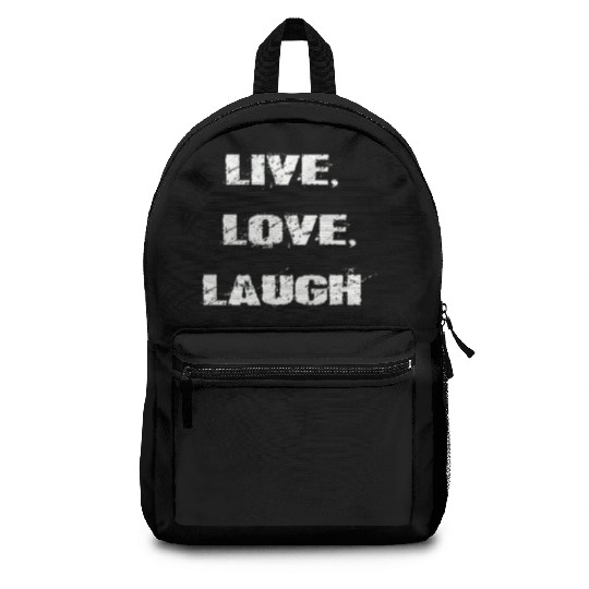 live love laugh Backpacks