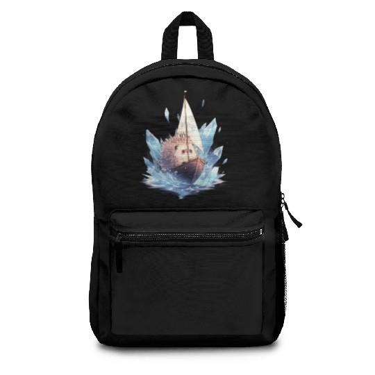 Ice Sailing Hedgehog Ice Sailor Ice Boating Backpacks