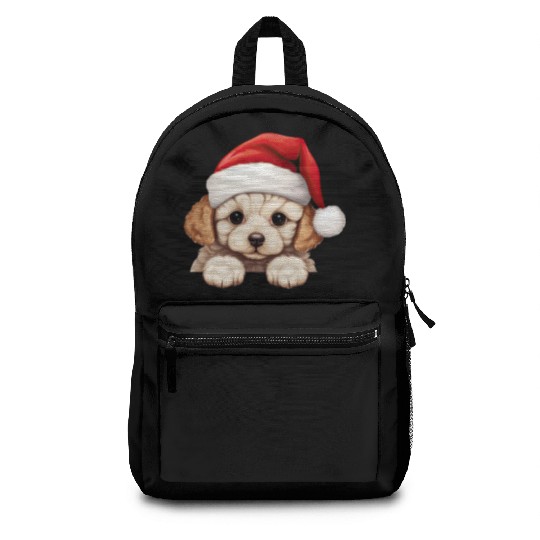 Bichon Frise Christmas Dog Backpacks