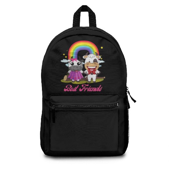 Cow Mooey Cute Strawberry Cow Best Friends Backpacks