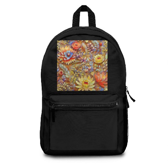 Impressionist Blossoms Tapestry Backpacks