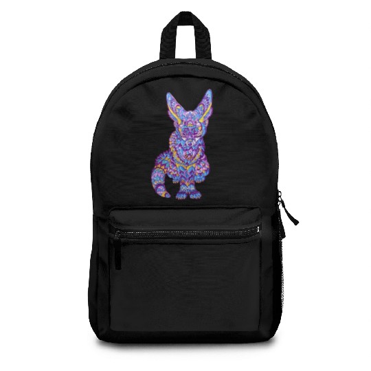 ilustration fox Backpacks