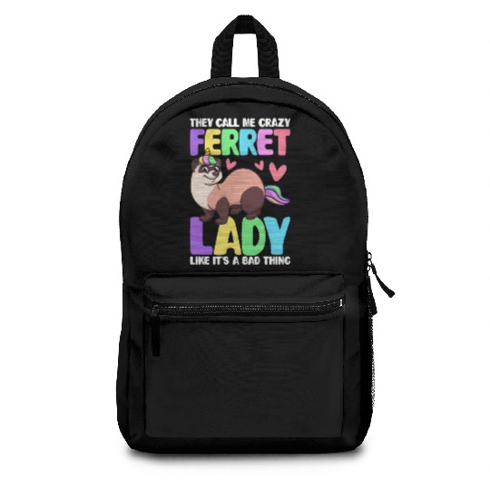 Female Ferret Lover Backpacks