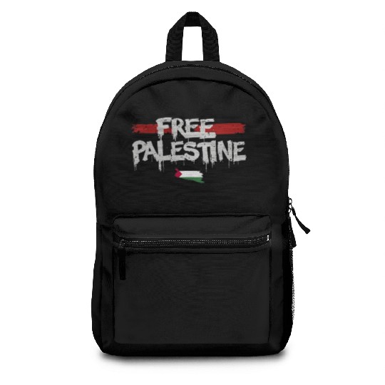 graffiti free palestine Backpacks