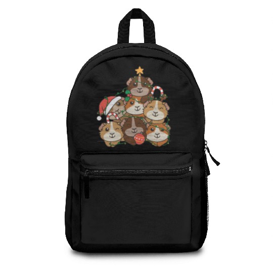 Guinea Pig Christmas Tree Funny Animal Backpacks