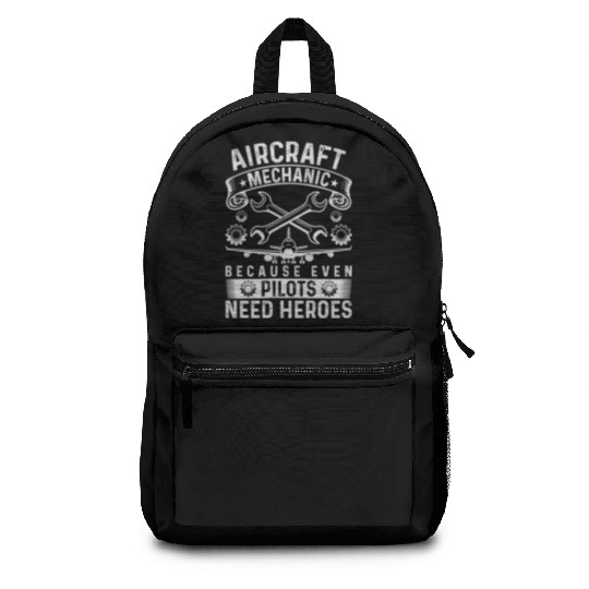 Airplane Mechanic Funny Aviation Technician Backpacks