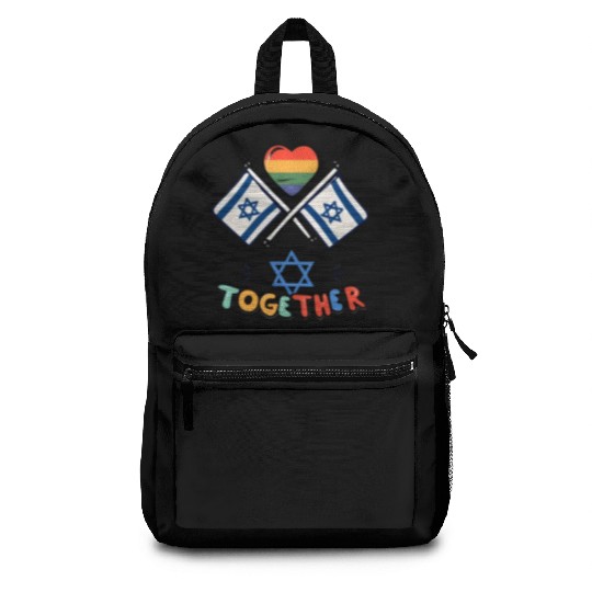 LGBTQ community STANDS WITH ISRAEL Backpacks