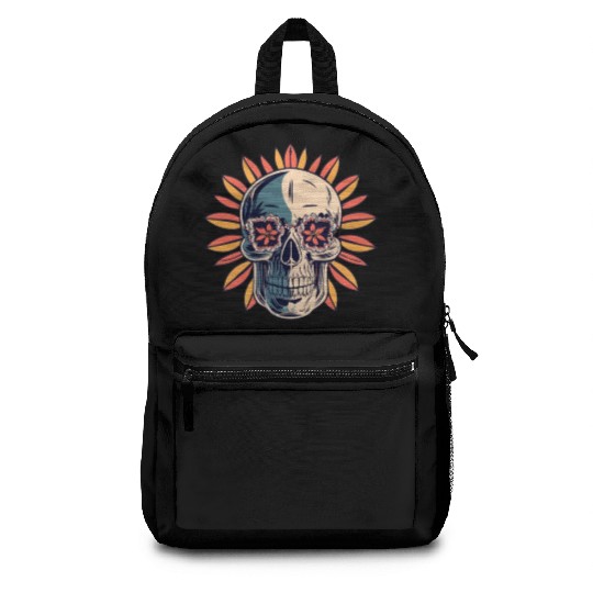 Vintage Aboriginal Skull Backpacks
