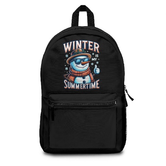 Snowman Rocking Sunglasses Backpacks