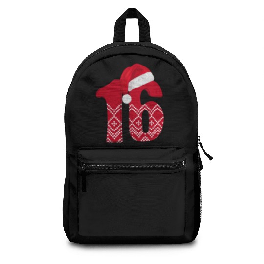 Sweet 16 Years - Xmas Number Sixteen Backpacks
