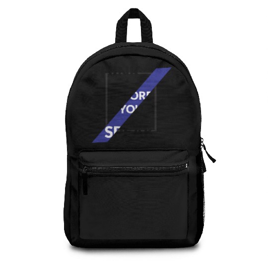 Typography Backpacks design