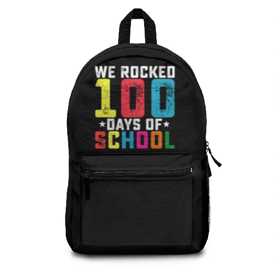 We Rocked 100 Days of School Teacher Student Backpacks