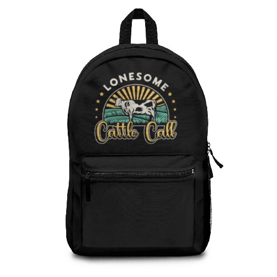 Cattle Farming Lonesome Cattle Call Farm Animals Backpacks