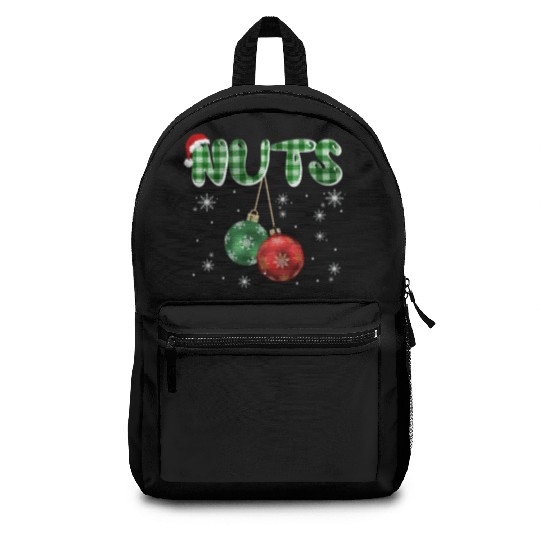 Chest Nuts Christmas Funny Couple Matching Backpacks