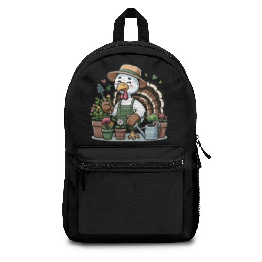 Thanksgiving Garden Turkey Gardener Vegetable Backpacks