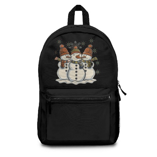 Snowman Festive Greetings Backpacks