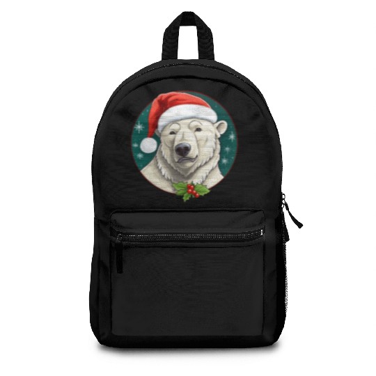 Polar bear Christmas Backpacks