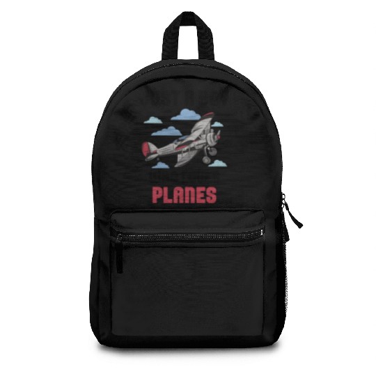 Just A Boy Who Loves Planes Airplane Lover Backpacks