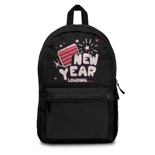 NYE New Year Loading Cheers To Festive New Year's Backpacks