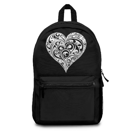 Geometric Playful Tattoo Shape Heart Backpacks