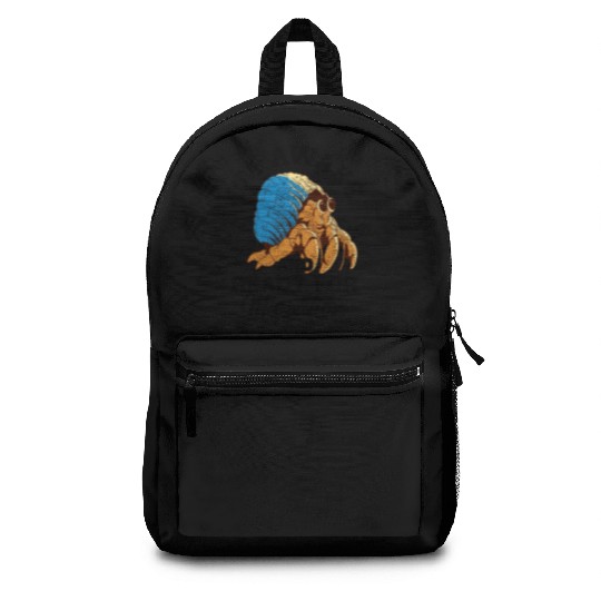 Sea Creature Seafood Shells Hermit Crab Lover Backpacks